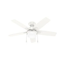 Load image into Gallery viewer, Hunter 52488 44 in. Anisten Fresh White Ceiling Fan with LED Light Kit &amp; Pull Chain