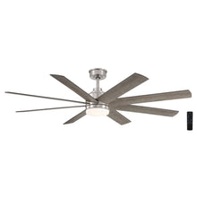 Load image into Gallery viewer, Home Decorators Collection YG908A - BN Celene 62 in. Integrated LED Indoor/Outdoor Brushed Nickel Ceiling Fan with Light and Remote Control with CCT