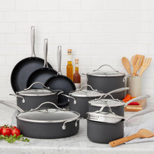 Load image into Gallery viewer, 15PCHA 15-Piece Hard Anodized Aluminum Cookware Set