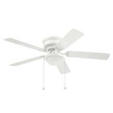 Load image into Gallery viewer, Harbor Breeze Armitage 52 - in White LED Indoor Flush Mount Ceiling Fan with Light (5 - Blade) 42600