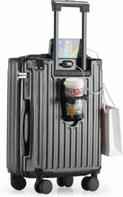 Load image into Gallery viewer, 20 in Carry on Luggage with Cup Holder &amp; USB Port, Airline Approved TSA - Locked Luggage, Lightweight PC Material Travel Suitcase