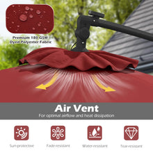 Load image into Gallery viewer, Tangkula 10ft Solar Patio Umbrella with Base Included
