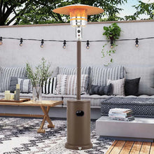 Load image into Gallery viewer, 50,000 BTU Propane Outdoor Heater, Round Patio Heater with Stainless Steel Burner, Tip - Over, Flame - Out Protection, Wheels, CSA Certificated