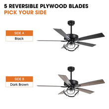 Load image into Gallery viewer, Parrot Uncle 52 - Inch Contemporary Chrome Ceiling Fan with Integrated LED Lights and Remote Control