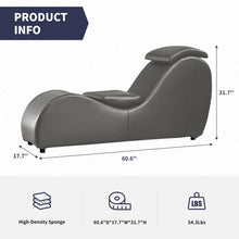 Load image into Gallery viewer, MUZZ Yoga Chair, Curved Yoga Chaise Lounge for Adults Stretching Exercising Relaxing, Chaise Lounge Chair with Adjustable Mats