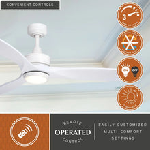 Load image into Gallery viewer, Vaxcel Curtiss Satin Brass Mid - Century Modern MCM Wood Propeller Ceiling Fan with LED Light Kit and Remote