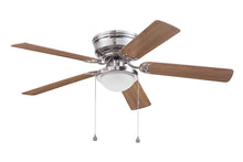 Load image into Gallery viewer, Harbor Breeze Armitage 52in Brushed Nickel Indoor Flush Mount Ceiling Fan with Light Kit