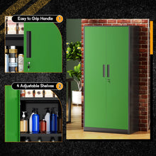 Load image into Gallery viewer, SOLAURA 71" Metal Garage Storage Cabinet with Locking Doors and Adjustable Shelves for Home, Office(Black)