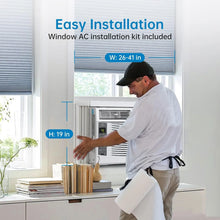 Load image into Gallery viewer, GAOMON Smart 6000 BTU Window Air Conditioner - WiFi - Enabled AC with Remote &amp; App Control, Timer, Sleep Mode, Easy Install Kit, Cools Rooms up to 350
