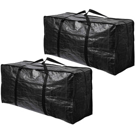 BAG-THAT! 2 Pack XXL Moving Bags, Jumbo Extra Large Heavy Duty Stronger Handles Wrap Around Storage Bags Moving Totes Storage Totes Zippered