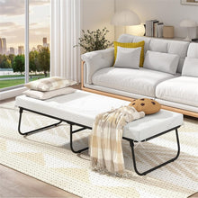 Load image into Gallery viewer, Cot Size Rollaway Guest Bed with Memory Foam Mattress, 75"x31" Portable Folding Bed with Heavy - Duty Metal Frame for Home Office Small Spaces