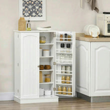 Load image into Gallery viewer, Spaco 17-Tier Kitchen Small Pantry Cabinet with 2 Doors and 6 Adjustable Shelves, Cabinet Pantry, Freestanding 5-Tier Shelving Pantries