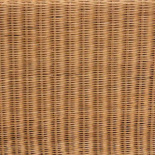 Load image into Gallery viewer, Reiko Handcrafted Natural Rattan Bench with Scalloped Design - Boho Farmhouse Seating for Entryway, Bedroom, or Living Room