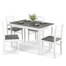 Load image into Gallery viewer, Costway 5-Piece Solid Wood Dining Set for Kitchen
