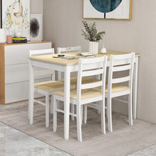 Load image into Gallery viewer, Costway 5-Piece Solid Wood Dining Set for Kitchen