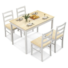 Load image into Gallery viewer, Costway 5-Piece Solid Wood Dining Set for Kitchen