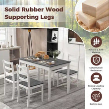 Load image into Gallery viewer, Costway 5-Piece Solid Wood Dining Set for Kitchen