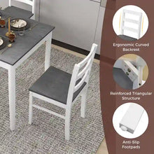 Load image into Gallery viewer, Costway 5-Piece Solid Wood Dining Set for Kitchen