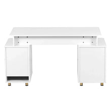 Load image into Gallery viewer, Contemporary Executive Floating Desk with 3 Drawers and Stylish Work Surface