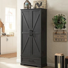 Load image into Gallery viewer, 72 - Inch Tall Farmhouse Kitchen Pantry Cabinet - Stylish Storage Cupboard