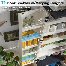 Load image into Gallery viewer, 72 - Inch Tall Farmhouse Kitchen Pantry Cabinet - Stylish Storage Cupboard
