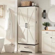 Load image into Gallery viewer, 72 - Inch Tall Farmhouse Kitchen Pantry Cabinet - Stylish Storage Cupboard