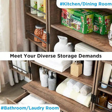 Load image into Gallery viewer, 72 - Inch Tall Farmhouse Kitchen Pantry Cabinet - Stylish Storage Cupboard