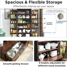 Load image into Gallery viewer, 72 - Inch Tall Farmhouse Kitchen Pantry Cabinet - Stylish Storage Cupboard