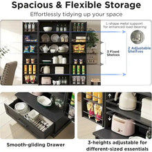 Load image into Gallery viewer, 72 - Inch Tall Farmhouse Kitchen Pantry Cabinet - Stylish Storage Cupboard