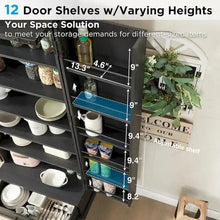 Load image into Gallery viewer, 72 - Inch Tall Farmhouse Kitchen Pantry Cabinet - Stylish Storage Cupboard