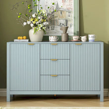Load image into Gallery viewer, Buffet Sideboard Featuring 3 Adjustable Shelves, 3 Drawers, and Soft - Close Doors