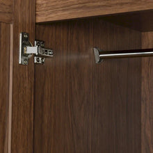 Load image into Gallery viewer, Freestanding 4 - Door Wardrobe Armoire with 2 Drawers and Hanging Rods for Clothes Storage