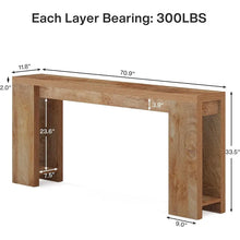 Load image into Gallery viewer, 70.9 - Inch Console Sofa Table for Living Room, Entryway, and Hallway