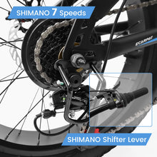Load image into Gallery viewer, 20 in Mountain Bike for 7 - 15 Years Old, 7 Speed Kids Bike with High Carbon Steel Frame, Fat Tire and Dual Disc Brake, Front Suspension Mountain