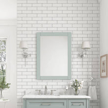 Load image into Gallery viewer, Home Decorators Collection Caville 24 in. W x 32 in. H Rectangular Framed Wall Mount Bathroom Vanity Mirror in Sage Green