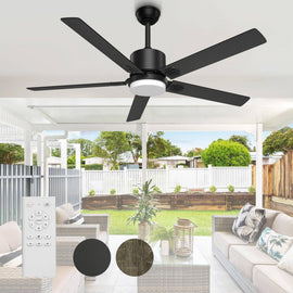 BECLOG Ceiling Fan with Light, 60