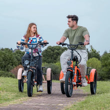 Load image into Gallery viewer, ABORON 3.0 Fat Tire Electric Trike for Senior Foldable E - Bike, 500W Motorized Tricycle Adult 20" Folding 3 Wheel Electric Commute Bike Trike W/48V