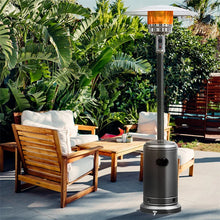 Load image into Gallery viewer, 50,000 BTU Propane Patio Heater, Standing Stainless Steel Outdoor Heater with Wheels, Triple Protection, CSA Certified for Deck &amp; Commercial