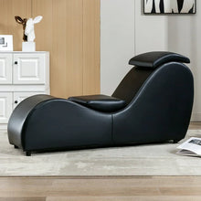 Load image into Gallery viewer, MUZZ Yoga Chair, Curved Yoga Chaise Lounge for Adults Stretching Exercising Relaxing, Chaise Lounge Chair with Adjustable Mats