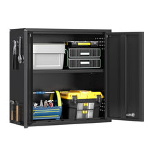Load image into Gallery viewer, Topass Metal Wall Cabinet with Lockgarage Storage Cabinet, Wall - Mounted Utility Cabinet with Adjustable Shelf &amp; Locking Doors