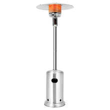 Load image into Gallery viewer, 50,000 BTU Propane Patio Heater, Standing Stainless Steel Outdoor Heater with Wheels, Triple Protection, CSA Certified for Deck &amp; Commercial