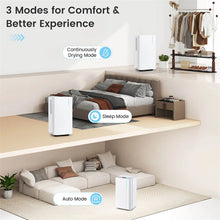 Load image into Gallery viewer, 32 Pint Dehumidifier with 3.3FT Drain Hose, 24H Timer &amp; 3-Color Indicator, 2000 Sq.Ft Portable Dehumidifier for Basement, Bedroom, Bathroom