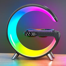 Load image into Gallery viewer, Wireless Charger Atmosphere Lamp, 2023 New Intelligent LED Table Lamp, Bluetooth Speaker, Dimmable Night Light Touch Lamp Alarm Clock with Music Sync