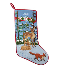 Load image into Gallery viewer, Christmas Needlepoint Stocking, Cotton Multi Color - L.L.Bean