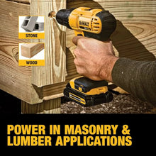 Load image into Gallery viewer, DEWALT 20V Max Cordless Drill/Driver Kit, Compact, 1/2 - Inch (DCD771C2), Yellow