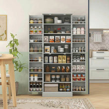 Load image into Gallery viewer, Spaco 17-Tier Kitchen Small Pantry Cabinet with 2 Doors and 6 Adjustable Shelves, Cabinet Pantry, Freestanding 5-Tier Shelving Pantries