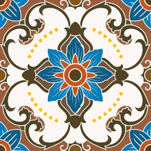 Load image into Gallery viewer, Poromoro Spanish Portuguese Azulejo Style Peel and Stick Backsplash Tile Stickers Set of 16 Pcs (5.9, 54)
