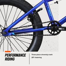 Load image into Gallery viewer, Mongoose Legion L20 Freestyle BMX Bike, 20 - in Wheel, Ages 8 and up, Blue