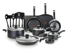 Load image into Gallery viewer, T - Fal Essentials 20 Pc. Nonstick Cookware Set, Black