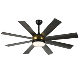 Dextrus 60 in Modern LED Outdoor/ Indoor Ceiling Fan with Remote Control